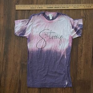 Tultex Purple and Pink Short Sleeve Tee